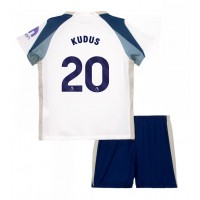 Tottenham Hotspur Mohammed Kudus #20 Domáci Detský futbalový dres 2025-26 Krátky Rukáv (+ trenírky)